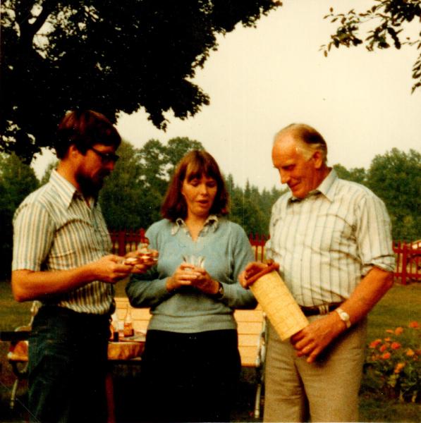 Byalaget 1979. Pristagare. Karl-Erik. Elisabeth. Henry.