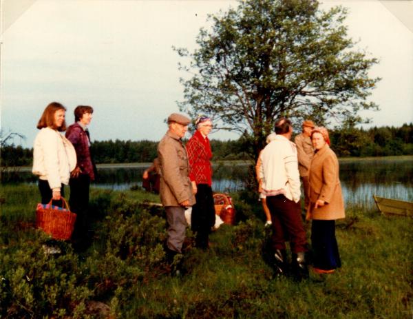 Gökotta 1980. Else-Britt. Maj-Britt. Sigge. Hjördis. Margit. Stig. Tore R.